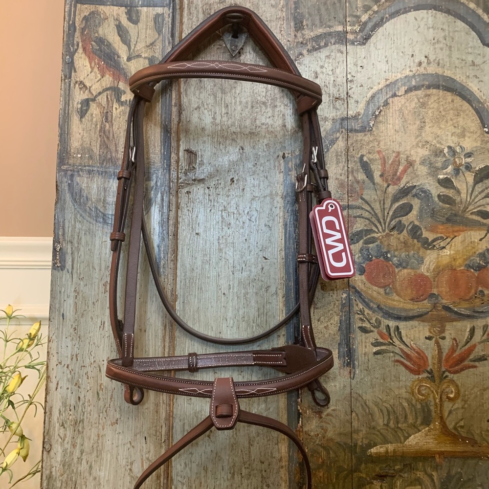 SOLD BRAND NEW brown CWD raised French noseband bridle